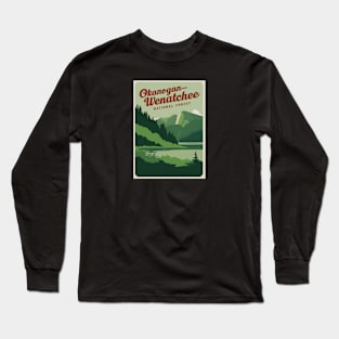 Okanogan-Wenatchee National Forest Travel Poster Long Sleeve T-Shirt